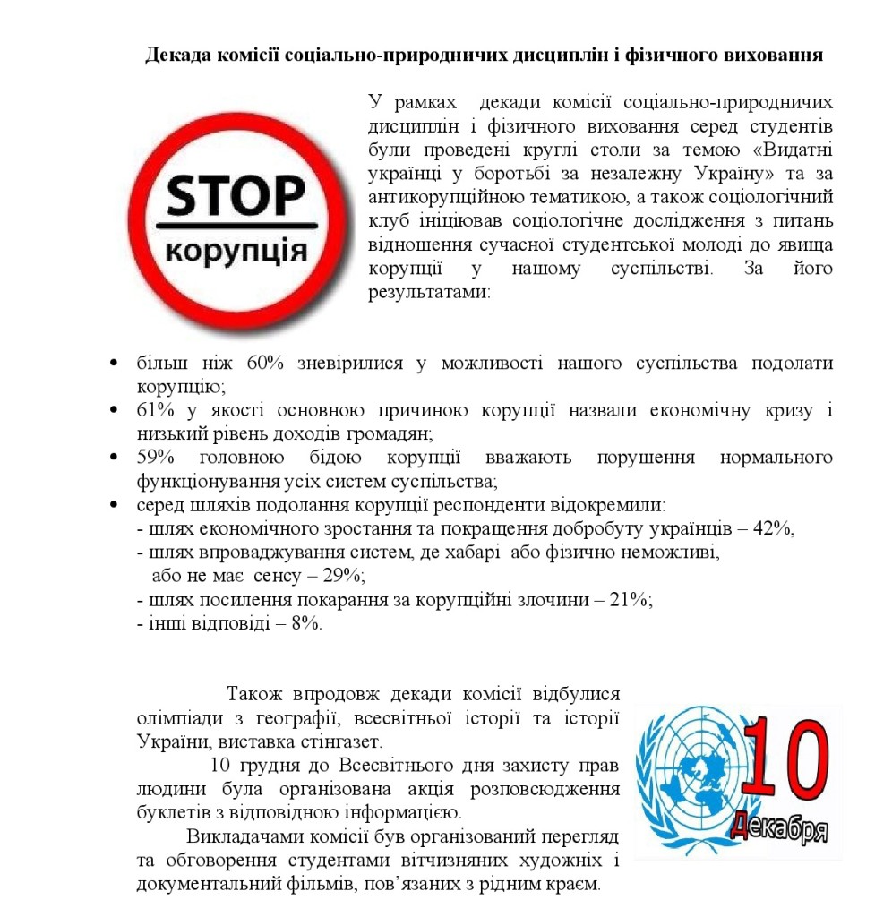 Декада комиссии СПД и ФВ